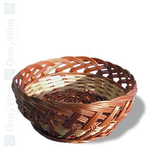 ARTESANIAS SUCH PANERA PAN MIMBRE REDONDA 23 | CESTA DE MIMBRE REDONDA DE 23 CM DE DIÁMETRO PARA PAN