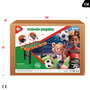 CB Games Futbolín de madera plegable con patas 101x51x70 cm