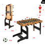 CB Games Futbolín de madera plegable con patas 101x51x70 cm