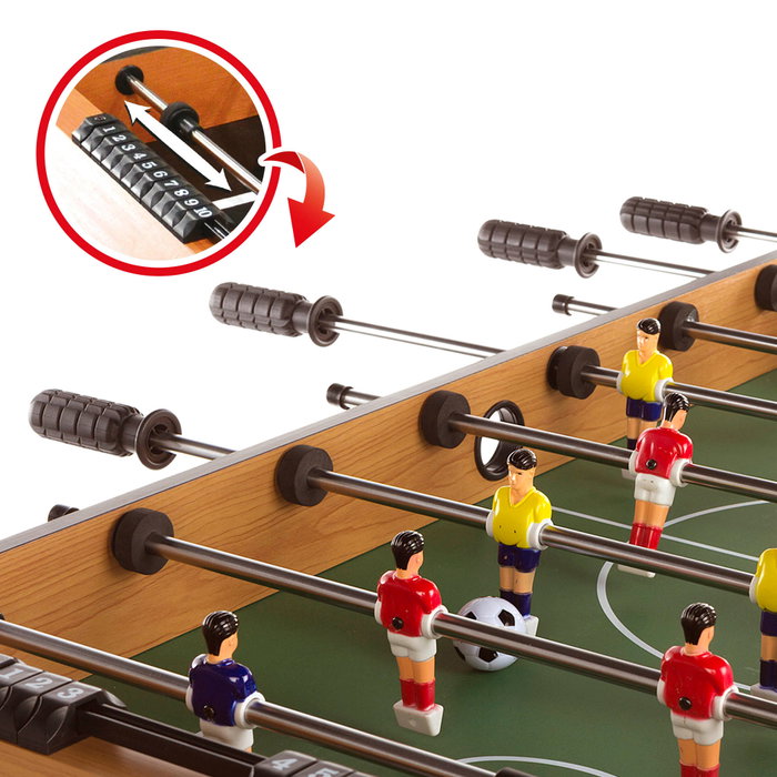 CB Games Futbolín de madera plegable con patas 101x51x70 cm