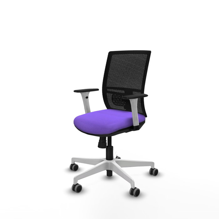 PIQUERAS Y CRESPO Silla de oficina Yunquera con mecanismo Sincro, Lila y Negro PIQUERAS Y CRESPO Silla de oficina Yunquera con mecanismo Sincro, Lila y Negro