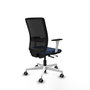 PIQUERAS Y CRESPO Silla de oficina Haches con mecanismo Sincro/Traslack Azul marino y Negro