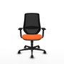 PIQUERAS Y CRESPO Silla de oficina Mardos Naranja y Negro