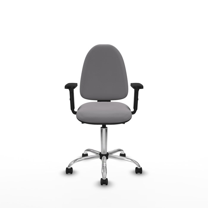 PIQUERAS Y CRESPO Silla de oficina Aýna con mecanismo Asincro y Brazos 2D, Gris