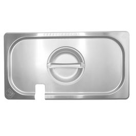DBMARK - GNLN13000 - Tapa GN 1/3 de acero inoxidable con muesca. Tamaño 32,5 x 17,6 cm. - Venta 1 unidad
