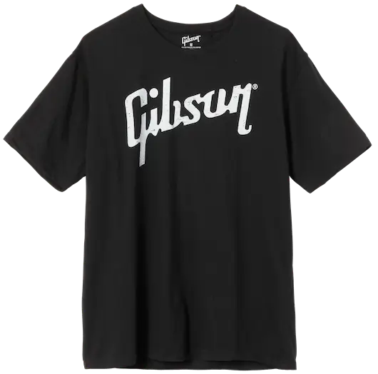 Gibson Camiseta Distressed Gibson Logo T Negra Talla XL