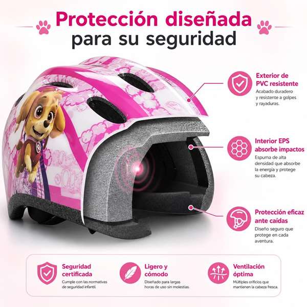 Toimsa Casco Paw Patrol Skye 52-56 cm
