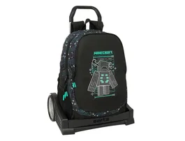 Safta Mochila con carro Evolution Minecraft 665 Screen 440x320x160 mm