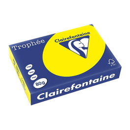 Clairefontaine Kopierpapier Trophée papel de impresión amarillo canario DIN A4 80 g/m², 500 hojas