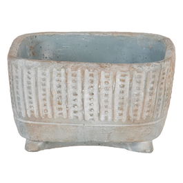 Macetero Cemento Decoración 17 X 17 X 11 cm (Set de 2)
