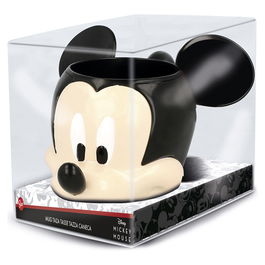 STOR Taza 3D Cabeza Mickey Disney Cerámica Capacidad 360ml Caja Regalo