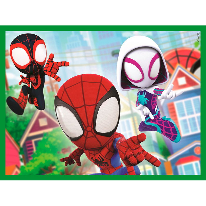 Clementoni 41198 - Puzle Cubos 12 Spidey and His Amazing Friends, Puzzle de 12 Cubos con Imágenes de Marvel, Edad +3 años