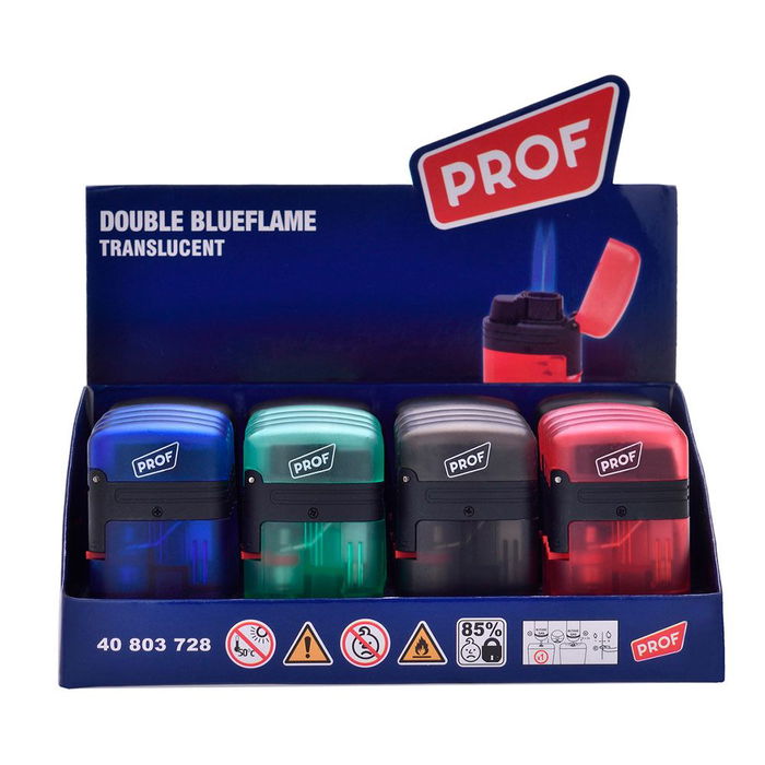 Storm Encendedor Doble Llama Transparente Colores Surtidos Capsule Black Llama Azul Recargable