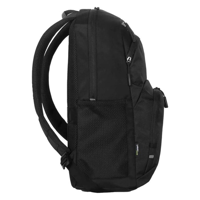 Targus CN600GL Mochila Classic EcoSmart para Portátil 15-16 Pulgadas, Ecológica con 6 Botellas Recicladas, Protección Suspendida y Correa para Trolley, Negro