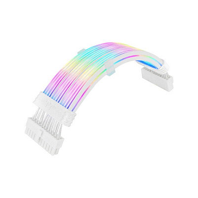 Thermaltake Mod ARGB Snow Cable 24Pin Blanco