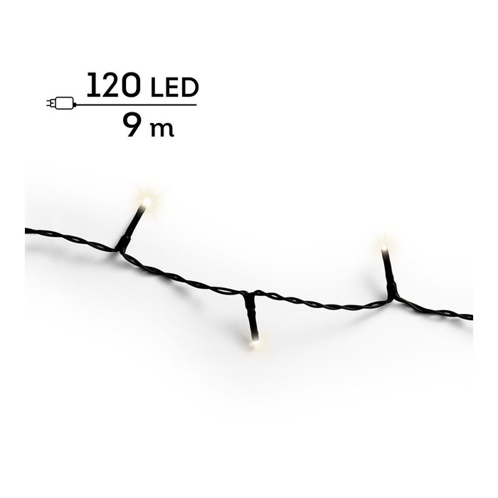 Lumineo Guirnalda Basic multifunción Blanco cálido 120 LEDs 9 m Lumineo Guirnalda Basic multifunción Blanco cálido 120 LEDs 9 m