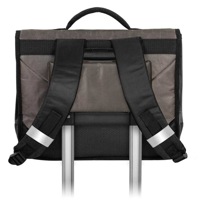 One Piece Mochila Cartable 2.0 Escolar con Solapa y Cierre Hebilla, Reflectantes, Marrón