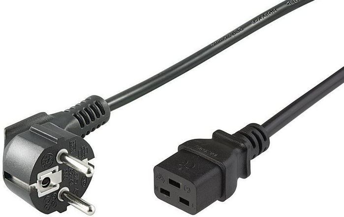 MicroConnect Cable de Alimentación Schuko Angulado - C19, 5m MicroConnect Cable de Alimentación Schuko Angulado - C19, 5m