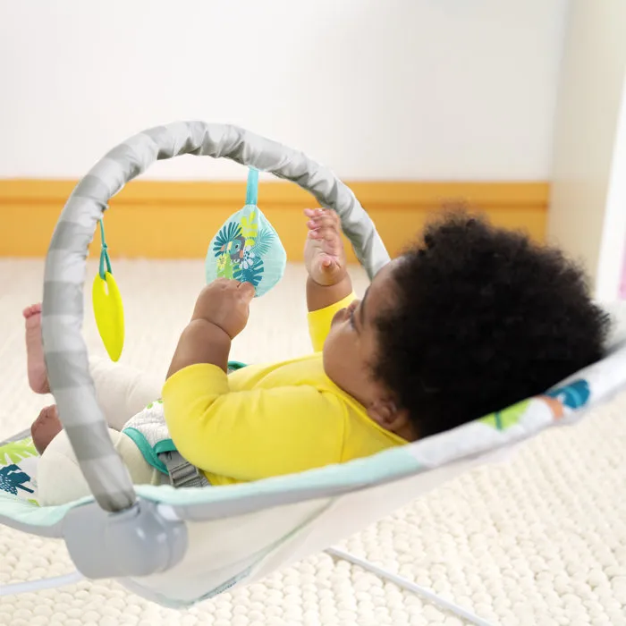 Bright Starts Hamaca Vibratoria para Bebés Wild Wonders - BRI17586 - Con Arco de Juguete Extraíble y Arnés de 3 Puntos Bright Starts Hamaca Vibratoria para Bebés Wild Wonders - BRI17586 - Con Arco de Juguete Extraíble y Arnés de 3 Puntos