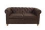 DKD Home Decor Sofá de Poliéster y Madera Marrón Oscuro