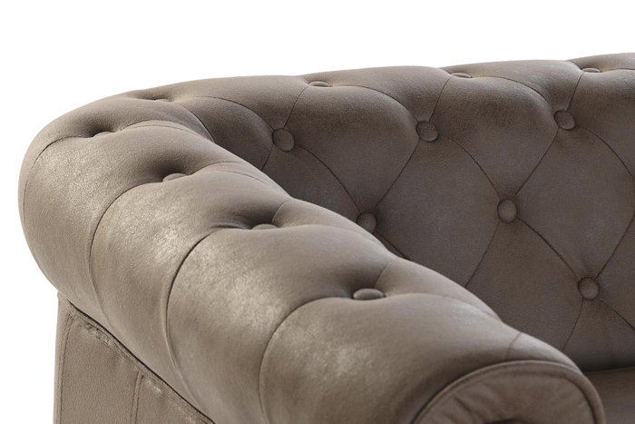 DKD Home Decor Sofá de Poliéster y Madera Marrón Oscuro DKD Home Decor Sofá de Poliéster y Madera Marrón Oscuro