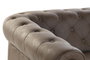 DKD Home Decor Sofá de Poliéster y Madera Marrón Oscuro