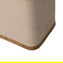 S/2 Baúl Beige Madera / Tejido 40 X 30 X 45 cm