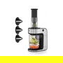 WMF KULT X Spiralschneider Cortador en Espiral 1.25L, Negro/Cromo/Transparente, Cuchilla Acero Inoxidable, 80W, 220-240V