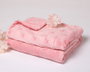KioKids Manta para Bebés Rosa con Estrellas en Relieve