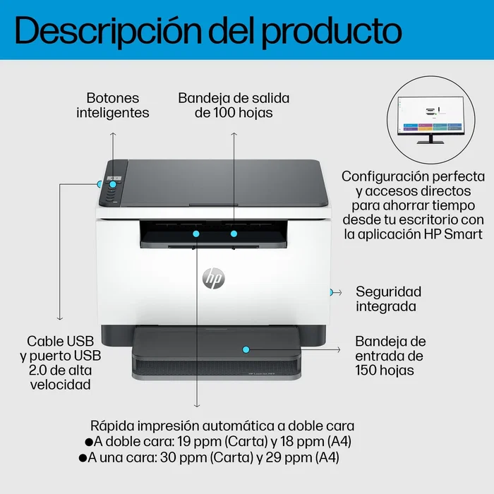HP LaserJet MFP M234d Multifunción Láser Monocromo