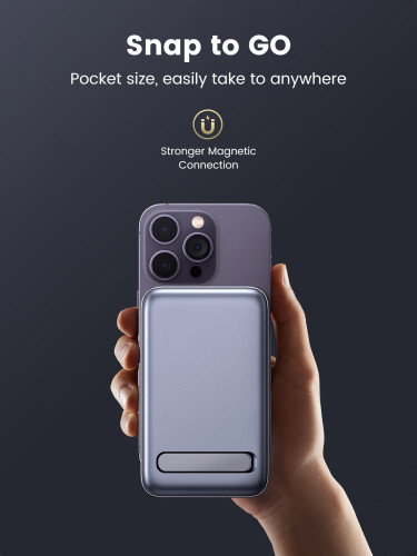 UGREEN 15086 Mini Powerbank 10000mAh Wireless 20W with MagSafe Gris