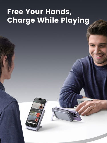 UGREEN 15086 Mini Powerbank 10000mAh Wireless 20W with MagSafe Gris