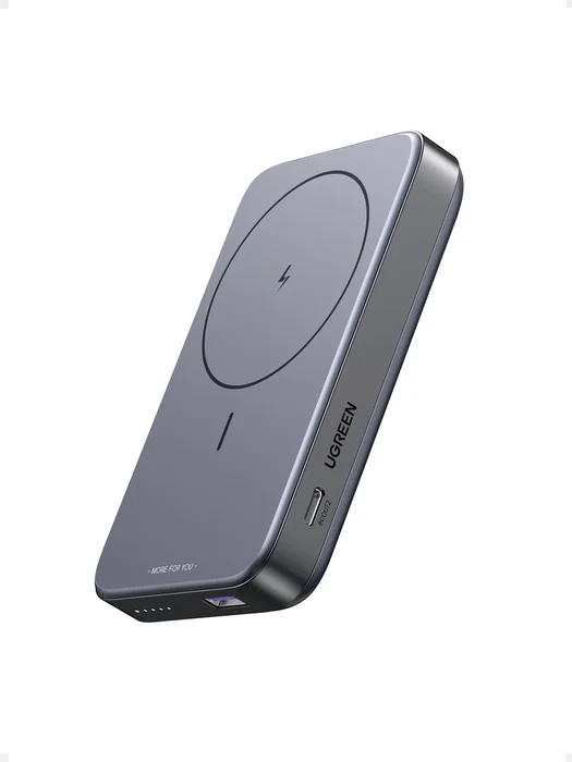 Ugreen Mini Power Bank Inalámbrico MagSafe 10000mAh 20W Gris Ugreen Mini Power Bank Inalámbrico MagSafe 10000mAh 20W Gris