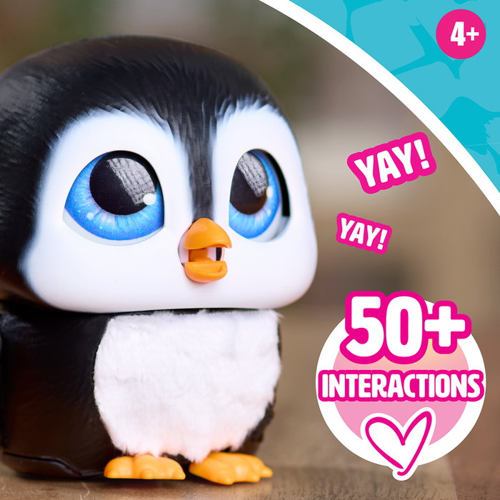 JUST PLAY Muñeco interactivo Penguin FurReal Handfuls +4 años, más de 50 interacciones