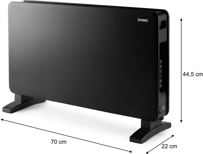 Domo Calefactor convector DO7355CH 2000 W Wifi Negro