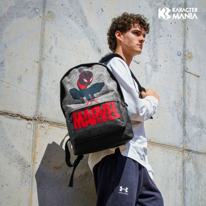 Marvel Spiderman Mochila HS FAN 2.2 Spin Gris Urbana Ripstop 24L