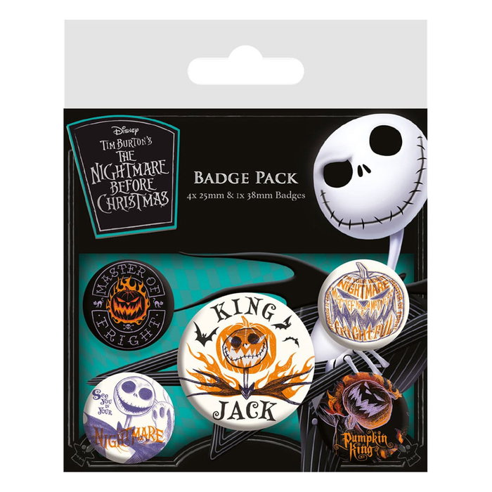 Pyramid International Nightmare before Christmas Pack 5 Chapas Colourful Shadows Pyramid International Nightmare before Christmas Pack 5 Chapas Colourful Shadows