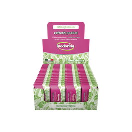 Inodorina Display de 60 paquetes de Toallitas Everyday Viaje con Clorhexidina