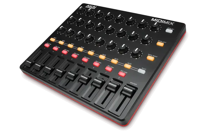AKAIPRO Midi Mix Controlador DAW USB con 8 Faders y 24 Knobs, Compatible con Ableton Live