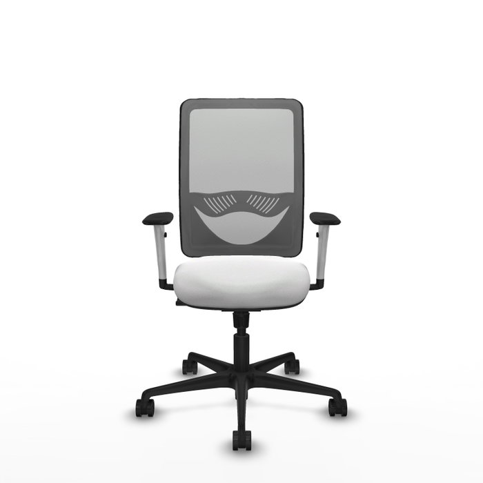 PIQUERAS Y CRESPO Silla de oficina Zulema con mecanismo Sincro, Blanco y Gris PIQUERAS Y CRESPO Silla de oficina Zulema con mecanismo Sincro, Blanco y Gris