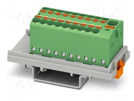 PHOENIX CONTACT Conector de carril PTFIX 4/18X1,5-NS35 GN