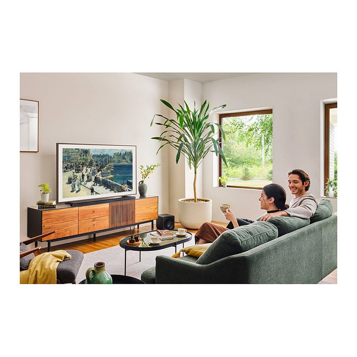 Samsung The Frame LS03DAU 50" QLED 4K UHD Smart TV | Modo Arte, Procesador Quantum 4K, HDR10+, Tizen, WiFi, 4xHDMI, Dolby Atmos, Negro | GQ50LS03DAUXZG