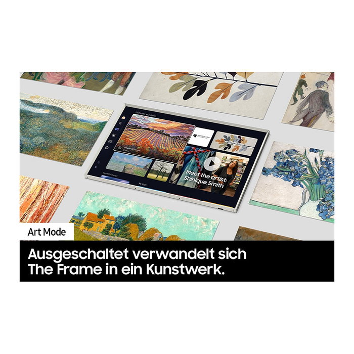 Samsung The Frame LS03DAU 50" QLED 4K UHD Smart TV | Modo Arte, Procesador Quantum 4K, HDR10+, Tizen, WiFi, 4xHDMI, Dolby Atmos, Negro | GQ50LS03DAUXZG