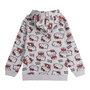 Cerdá Sudadera con Capucha y Cremallera Hello Kitty Cotton Brushed para Niña, Talla 12 Años, Gris