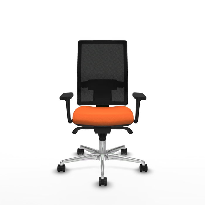 PIQUERAS Y CRESPO Silla de oficina Horna Naranja y Negro