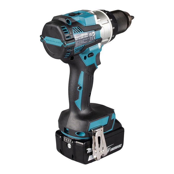 Makita DDF489RTJ Taladro atornillador inalámbrico con 2 baterías de 5.0 Ah