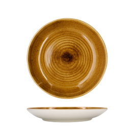 Summa Set de 6 Platos Hondos Spiral/Rustic Marrón 23cm