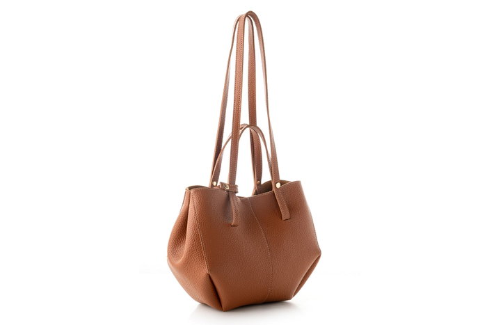Lucky Bees 1274 Bolso de Hombro Cuero de Polivinilo Color Tan