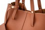 Lucky Bees 1274 Bolso de Hombro Cuero de Polivinilo Color Tan