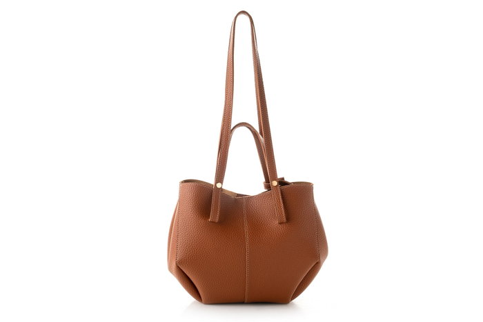 Lucky Bees 1274 Bolso de Hombro Cuero de Polivinilo Color Tan